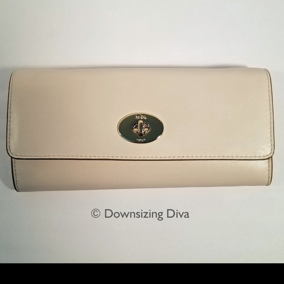 COACH Slim Envelope Wallet - Chalk - Picture 2 of 6
